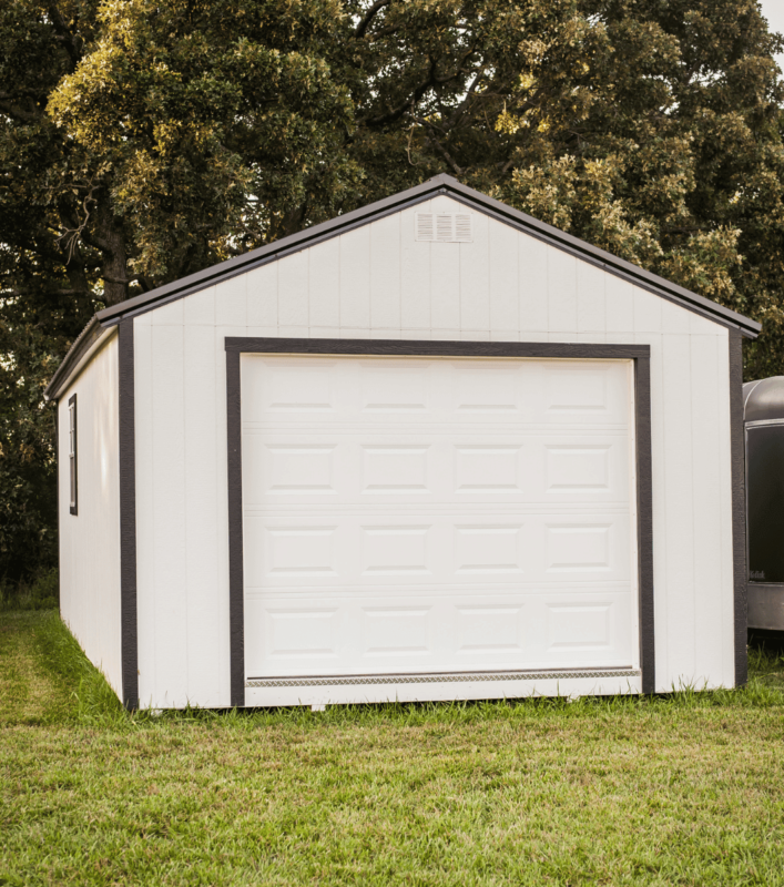 white garage