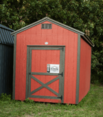 One of our red utility sheds.