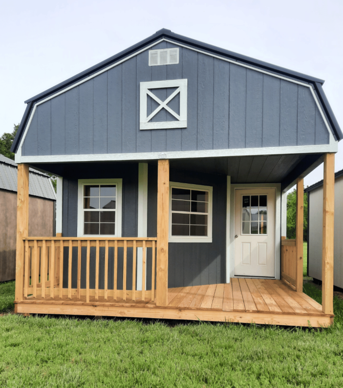 Gray deluxe lofted cabin